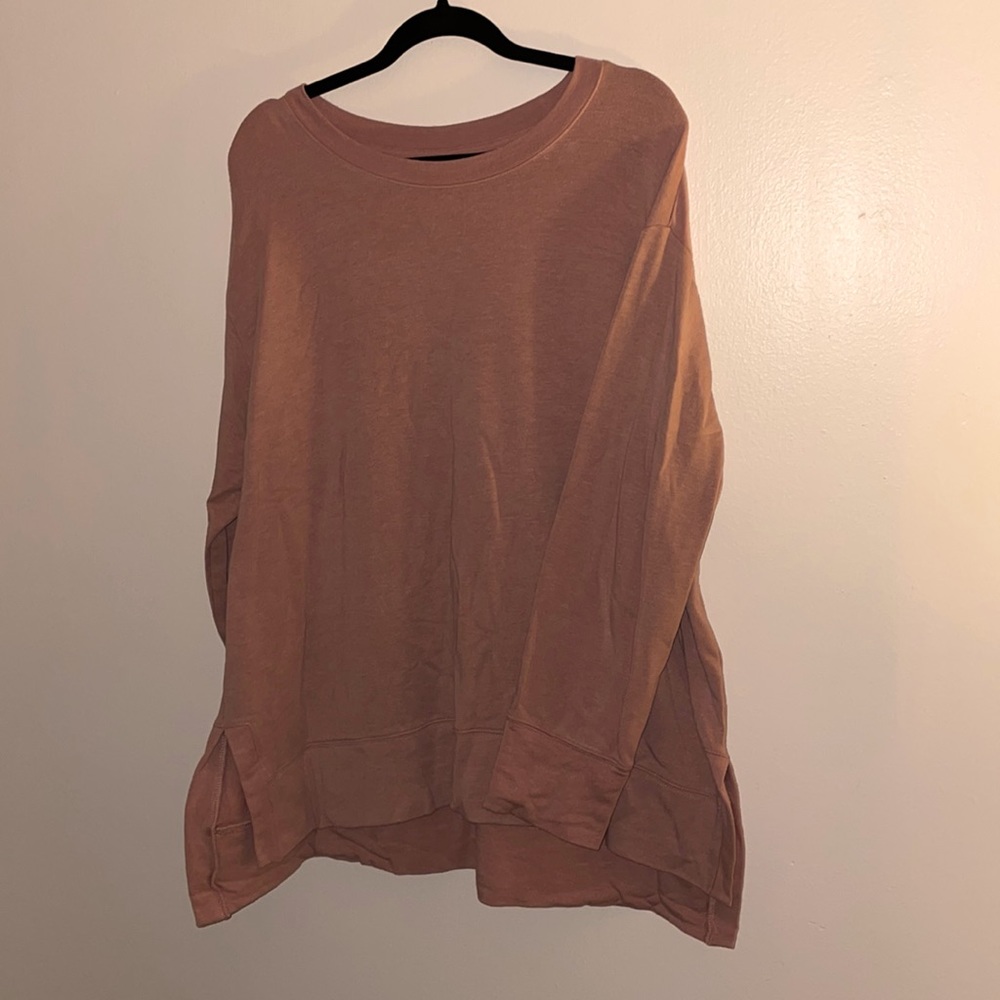 Tunic style Pink Sweater/Sweatshirt.